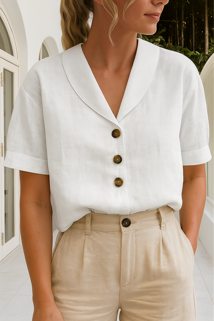 Livia – Lightweight Women’s Summer Linen Blouse