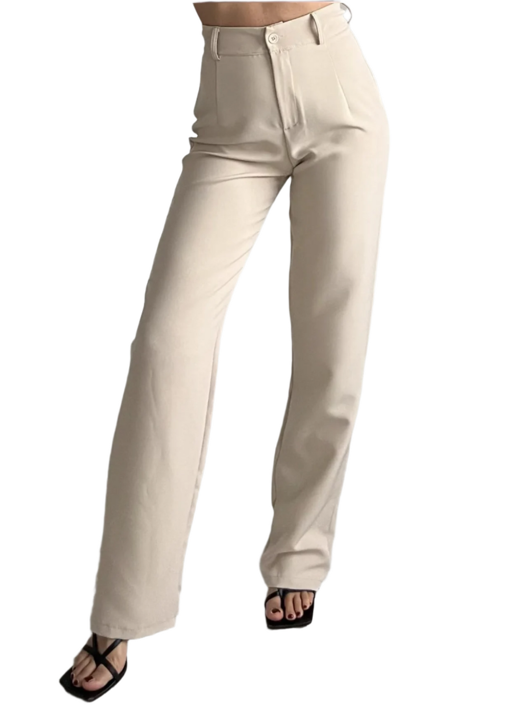 Ananya – Tailored Fit Women’s Neutral Trousers