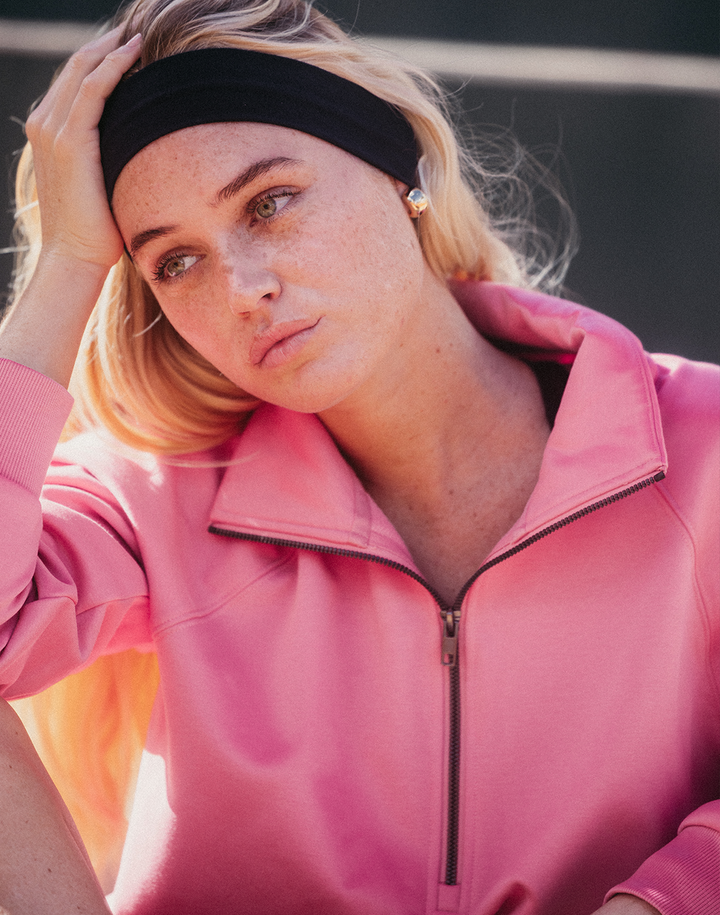 Avery – Women’s Clubhouse Quarter Zip in Pink