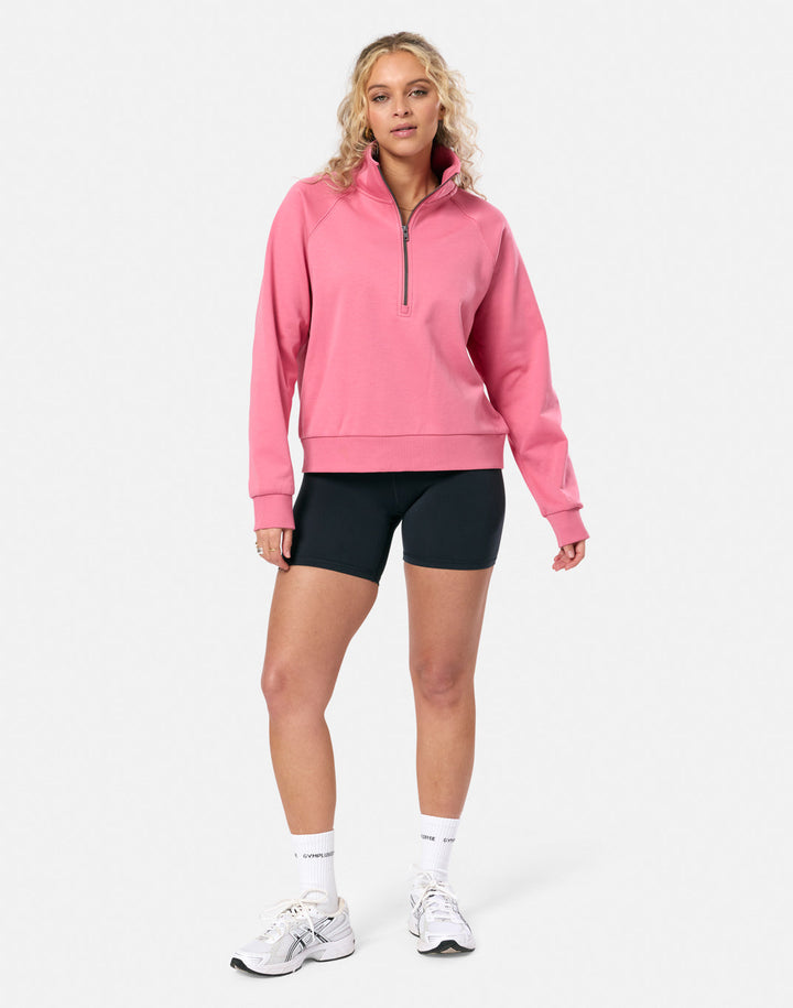 Avery – Women’s Clubhouse Quarter Zip in Pink