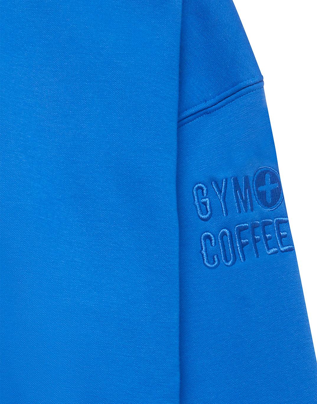 Alexis – Azure Blue Snap-Collar Unisex Sweatshirt