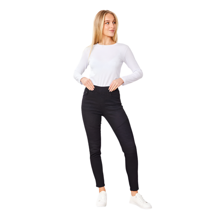 Raven – Women’s Black Biker Jeans