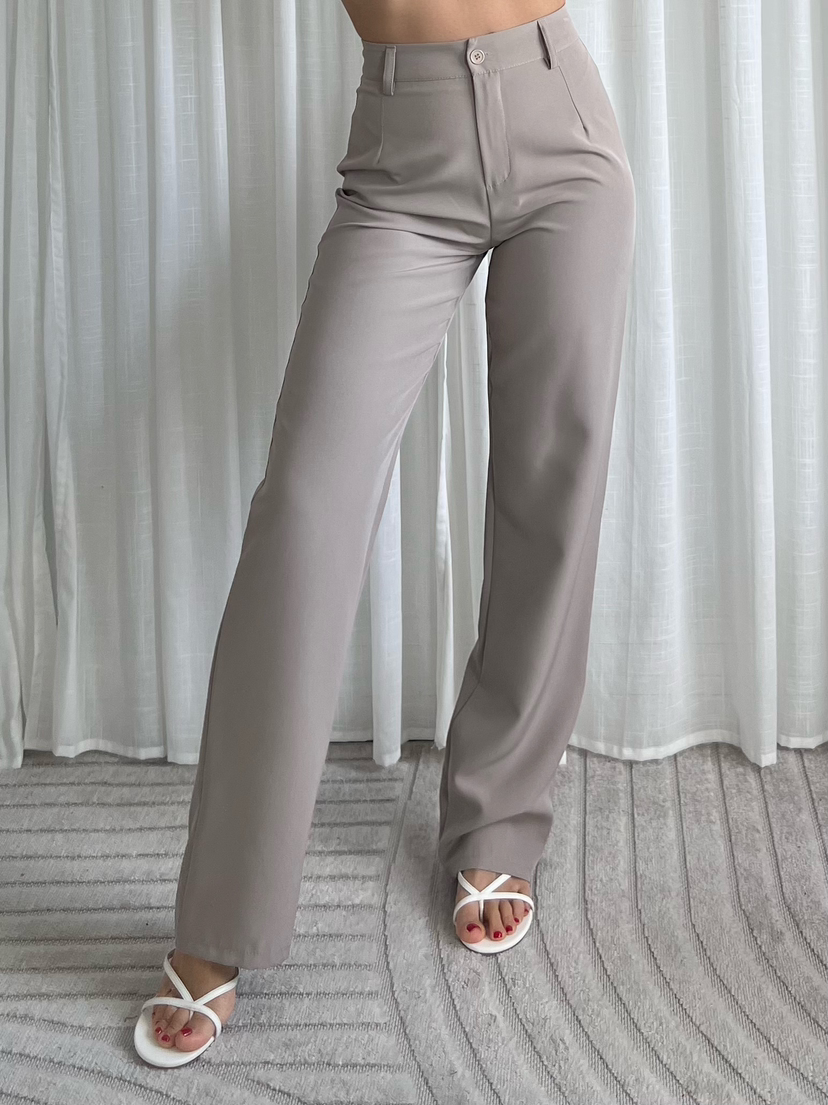 Ananya – Tailored Fit Women’s Neutral Trousers