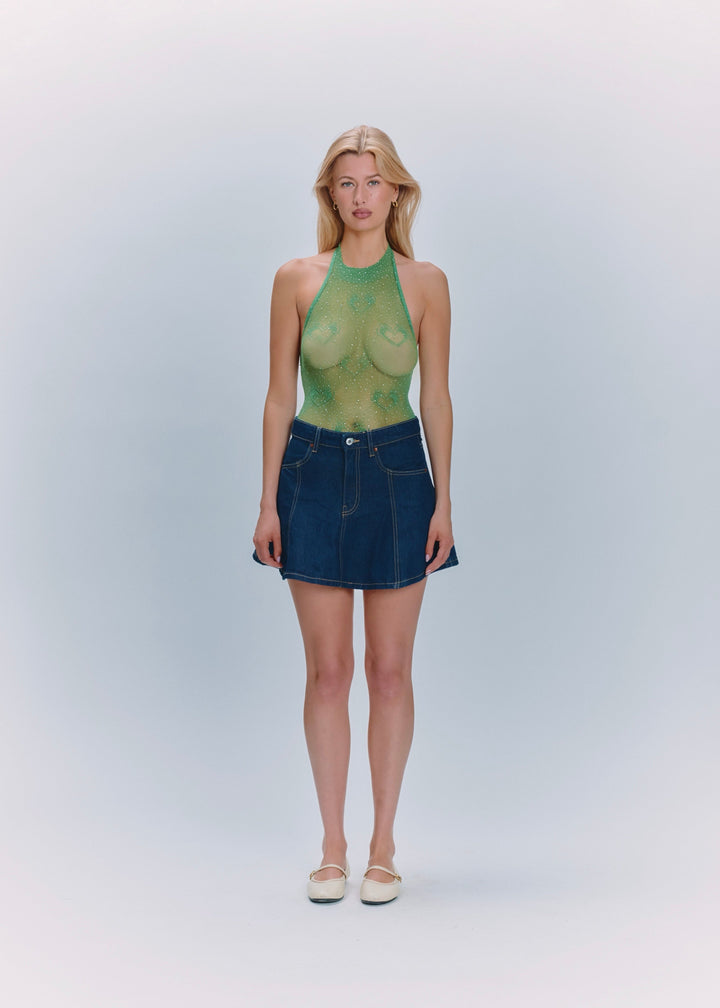 Charlotte – Soft-Stretch Breathable Women’s Heart Bodysuit
