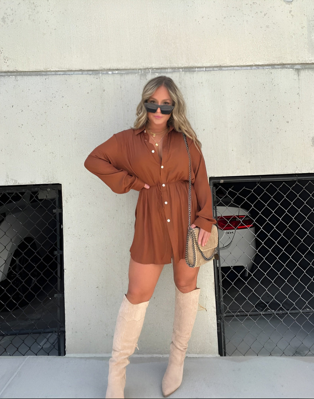 Avery – Chic Satin Women’s Romper Dress