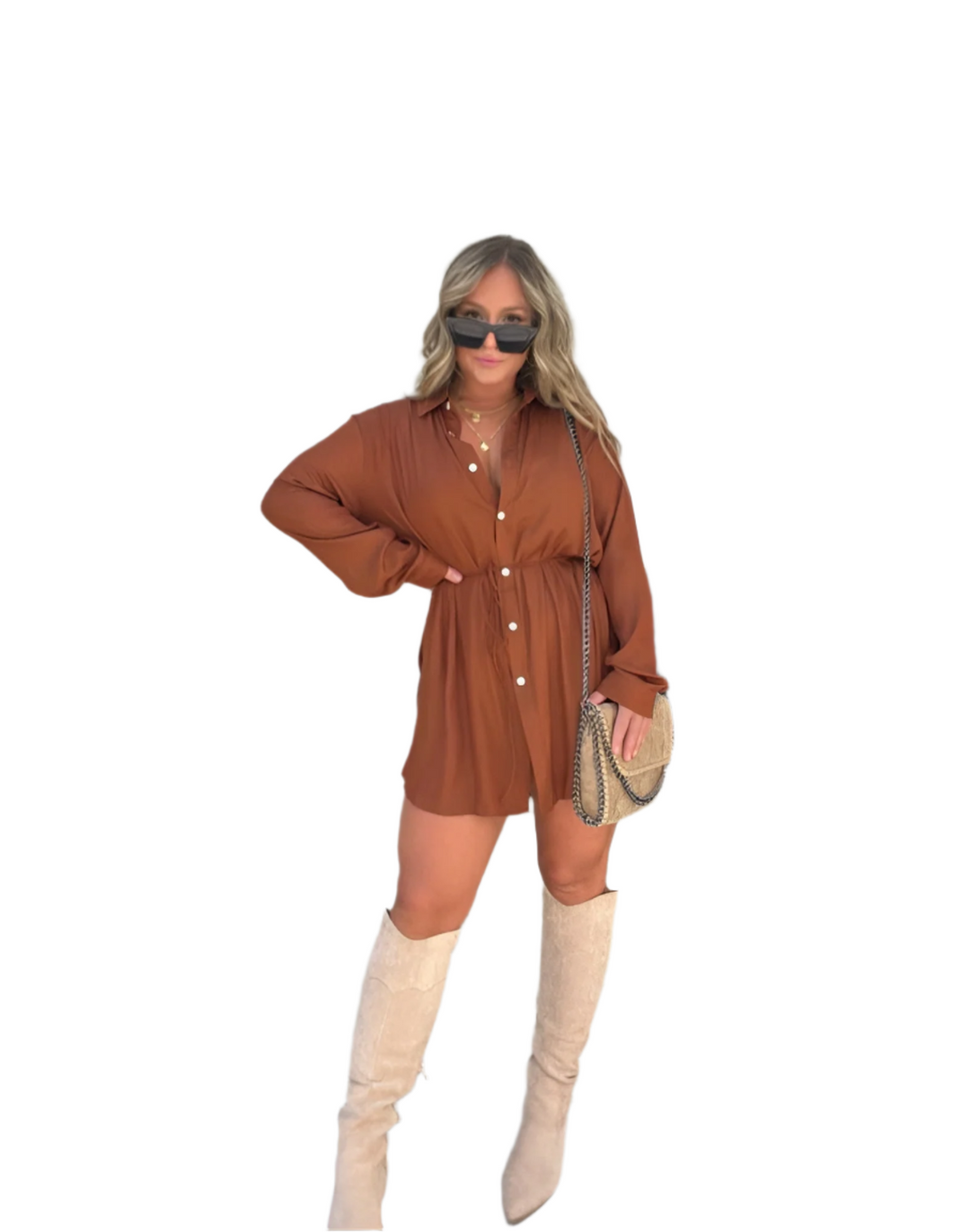 Brona – Trendy Satin Romper Dress for Women