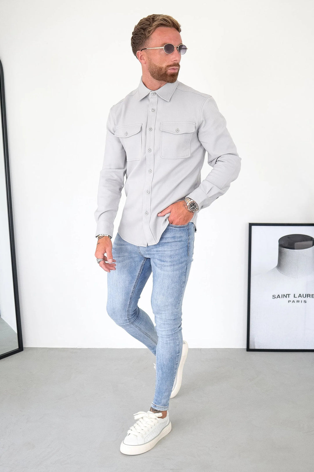 Leonardo – Men’s Relaxed-Fit Overshirt