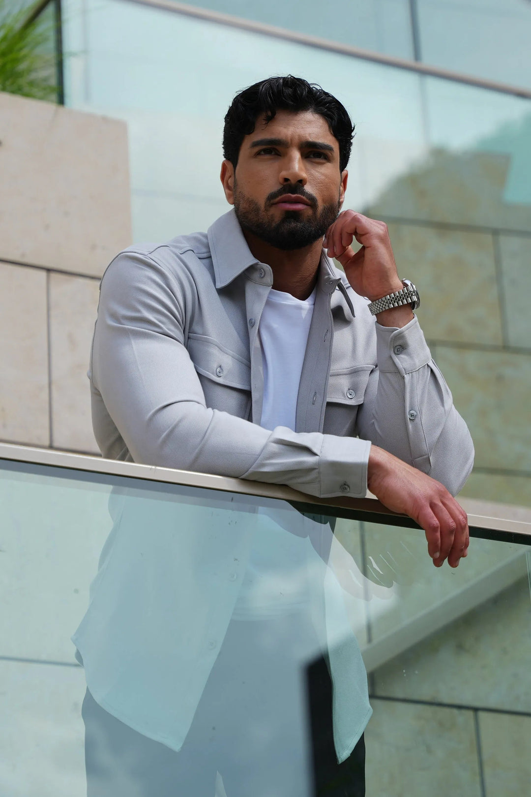 Leonardo – Men’s Relaxed-Fit Overshirt