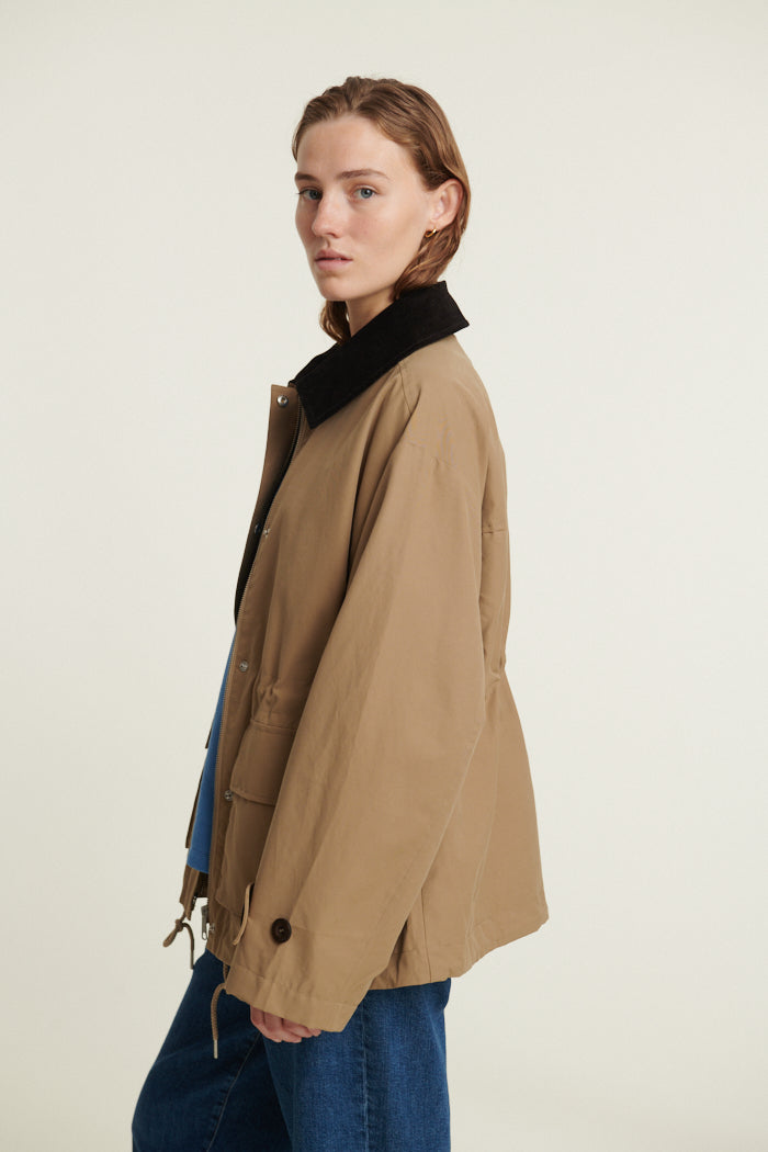 Ava – Light Brown Women’s Denim Jacket