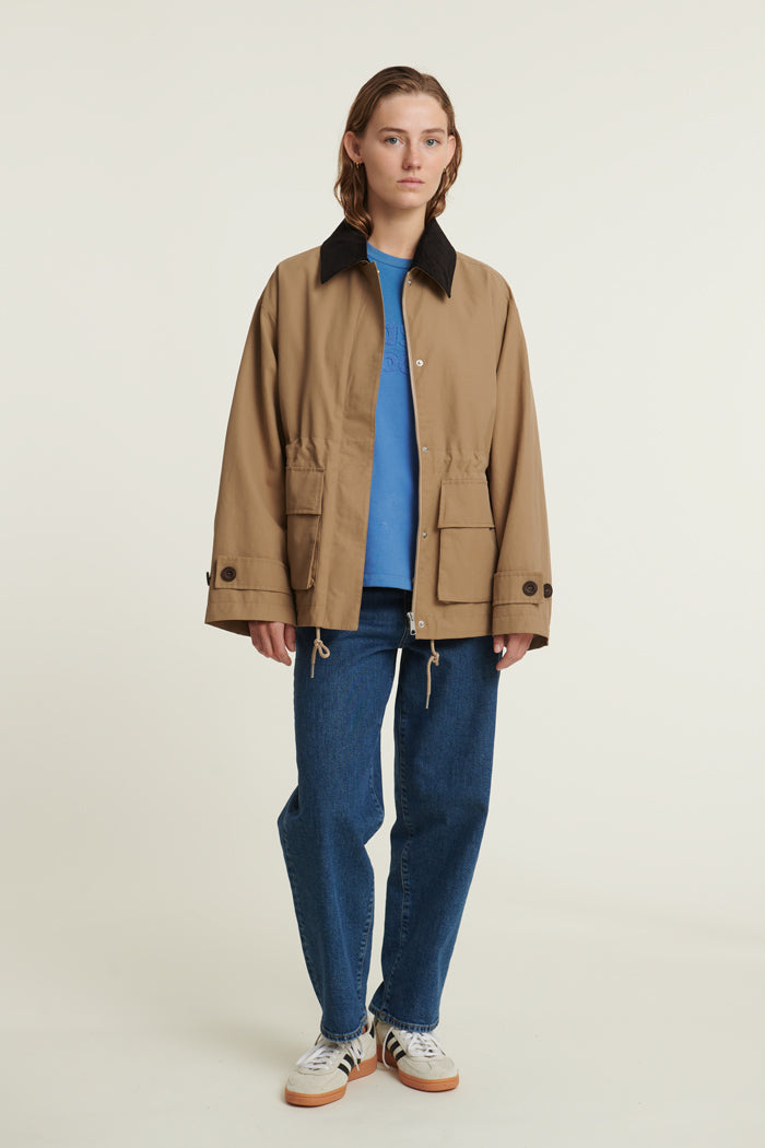 Ava – Light Brown Women’s Denim Jacket
