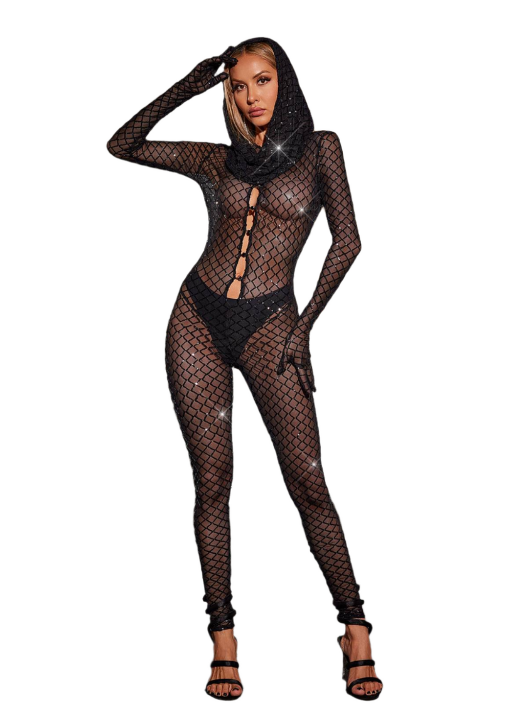 Jennifer – Sparkling Women’s Cutout Sequin Jumpsuit