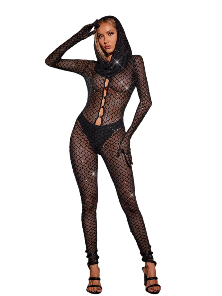 Jennifer – Sparkling Women’s Cutout Sequin Jumpsuit