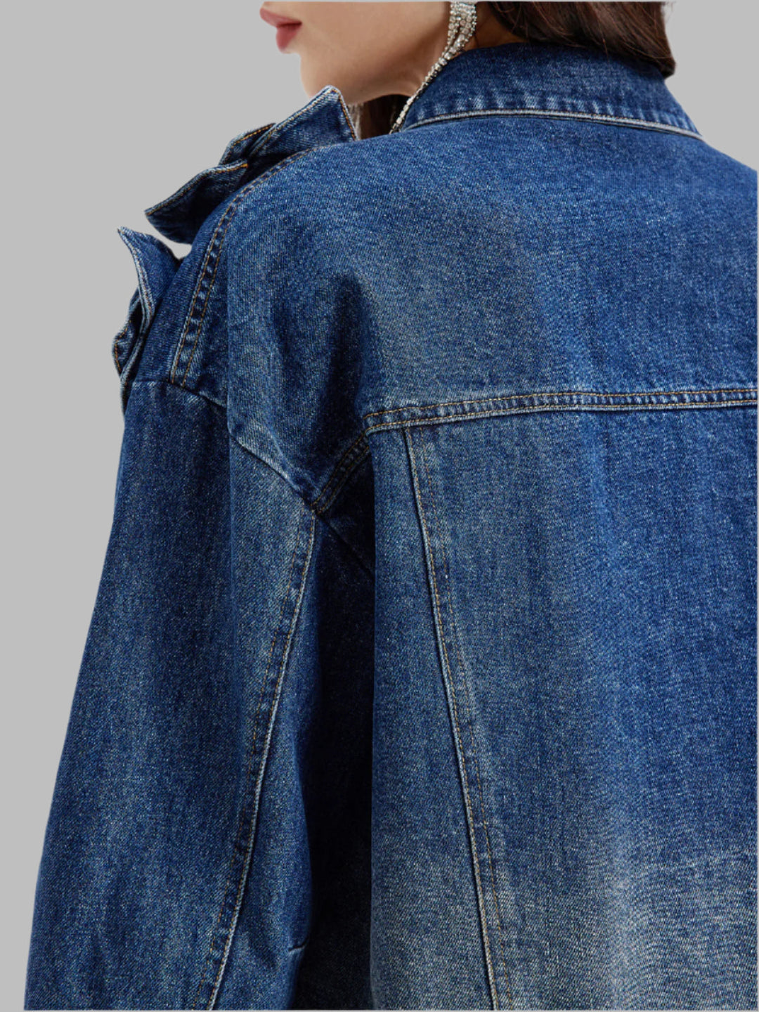 Madeline – Floral Gradient Women’s Denim Jacket