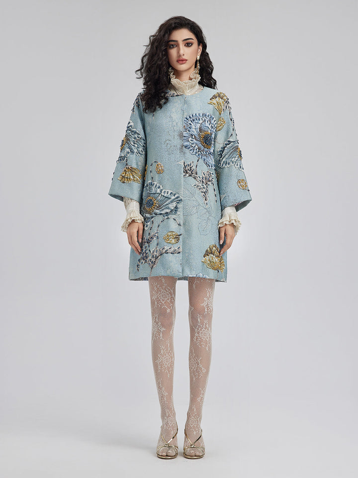 Luciana – Handcrafted 3D Floral Beaded Women’s Jacket