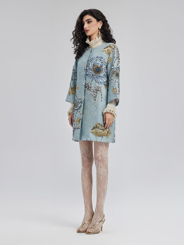 Luciana – Handcrafted 3D Floral Beaded Women’s Jacket