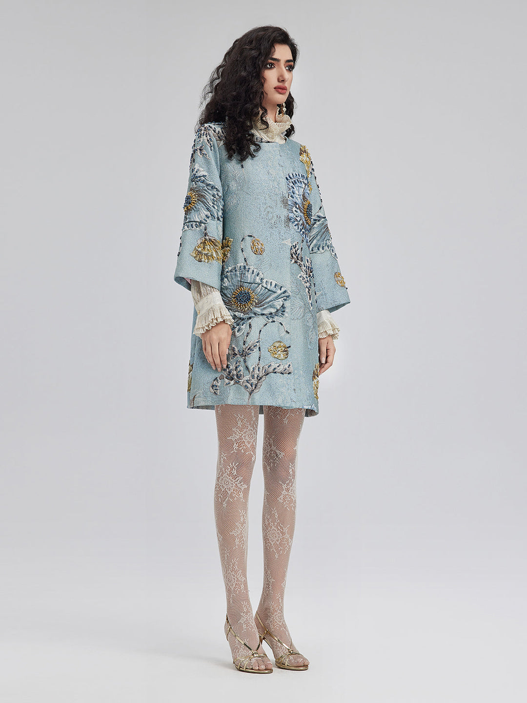 Luciana – Handcrafted 3D Floral Beaded Women’s Jacket