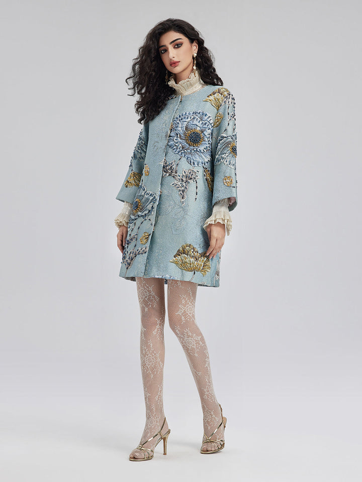 Luciana – Handcrafted 3D Floral Beaded Women’s Jacket