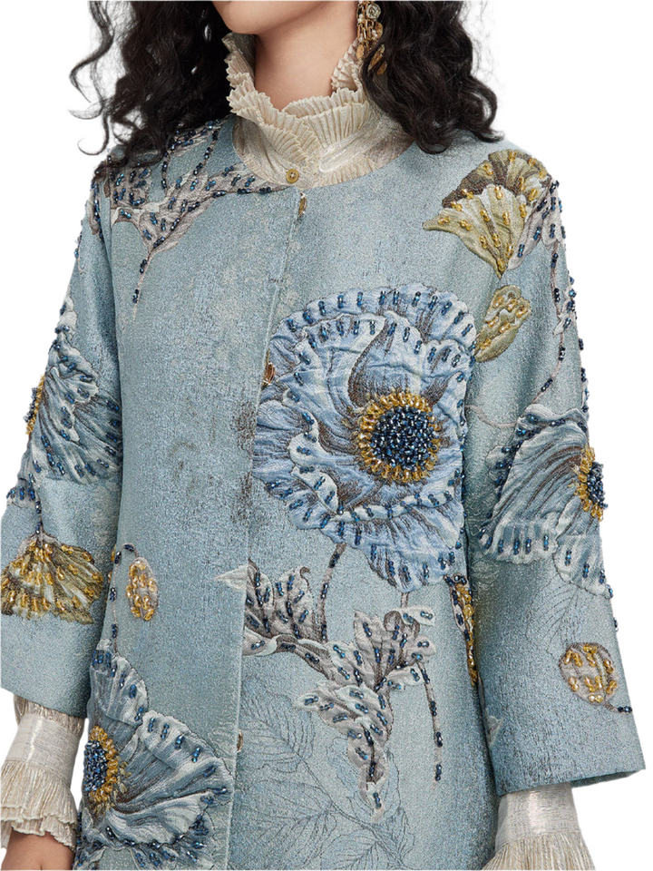 Luciana – Handcrafted 3D Floral Beaded Women’s Jacket