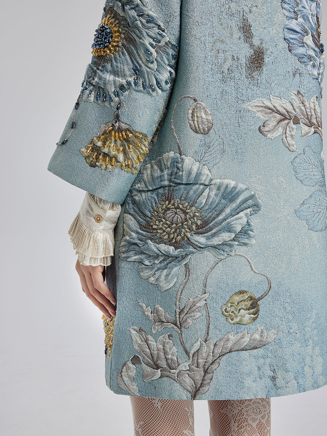 Luciana – Handcrafted 3D Floral Beaded Women’s Jacket
