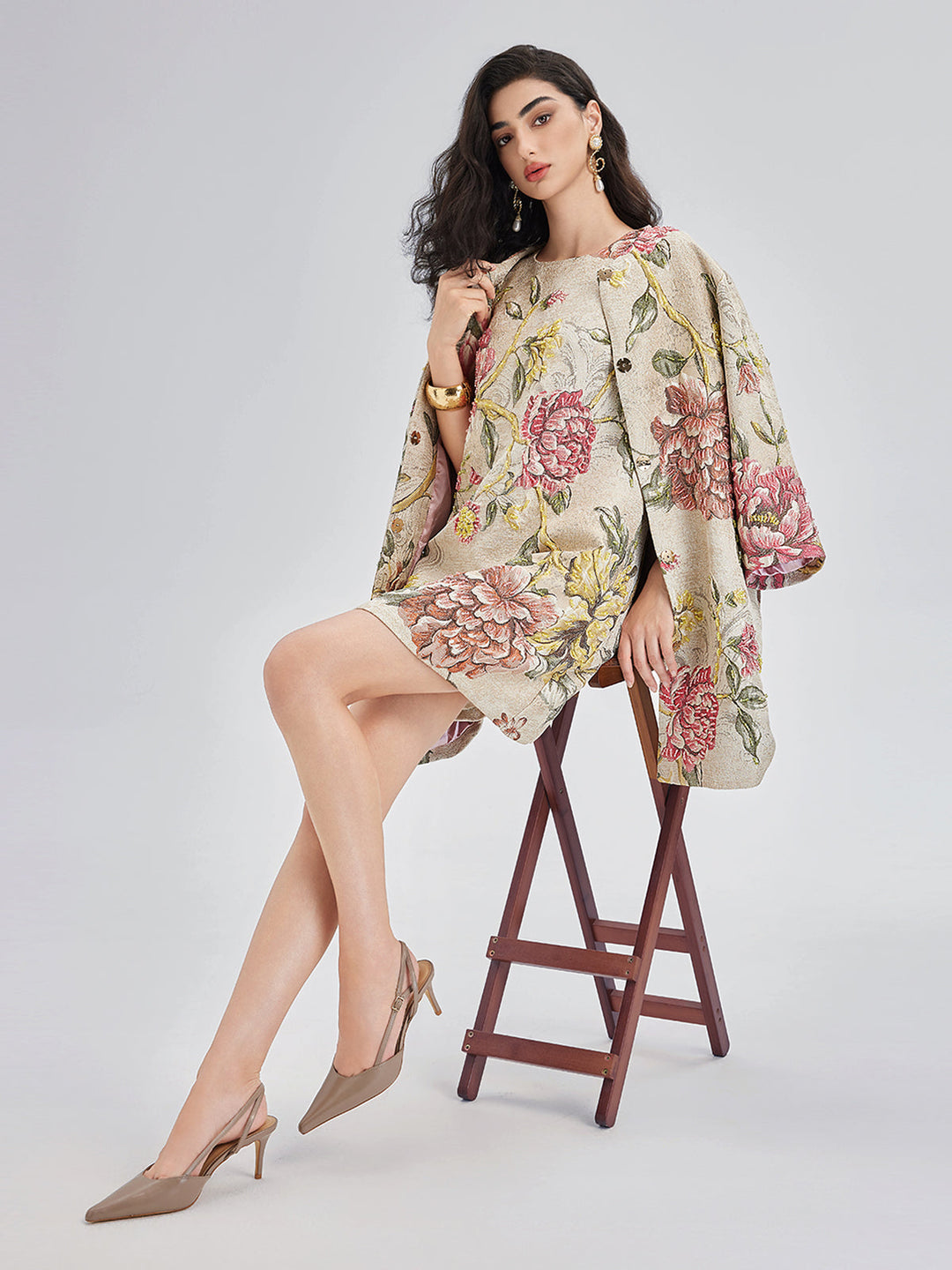 Giovanna – Elegant Women’s Beaded Jacquard Dress