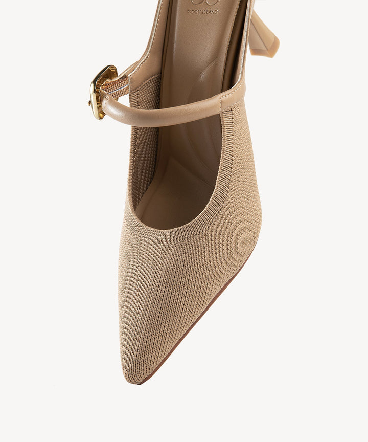 Julie – Sleek Pointed Toe Women’s Heeled Mules