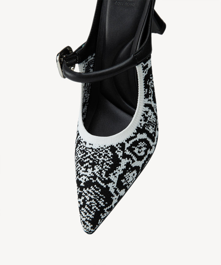Julie – Sleek Pointed Toe Women’s Heeled Mules