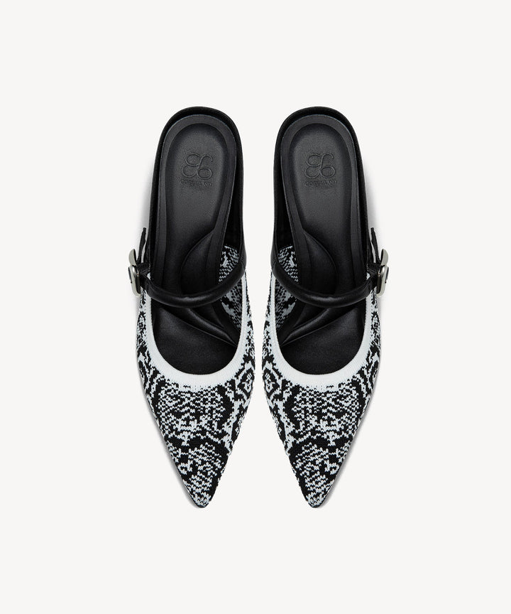 Julie – Sleek Pointed Toe Women’s Heeled Mules