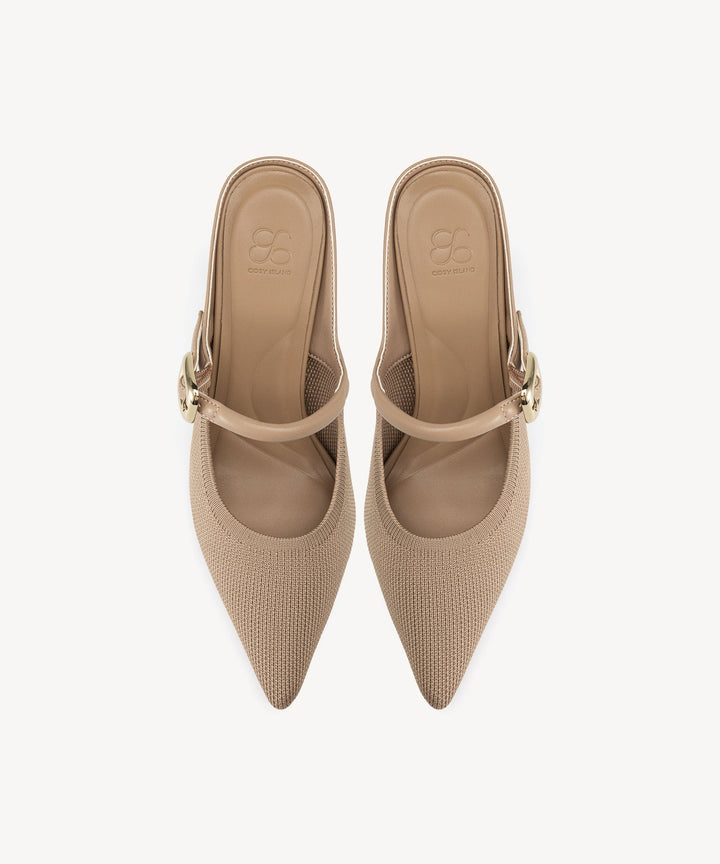 Julie – Sleek Pointed Toe Women’s Heeled Mules