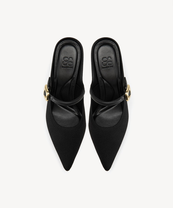 Julie – Sleek Pointed Toe Women’s Heeled Mules