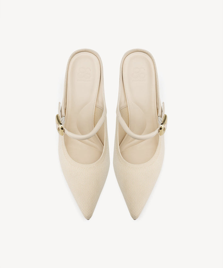 Julie – Sleek Pointed Toe Women’s Heeled Mules
