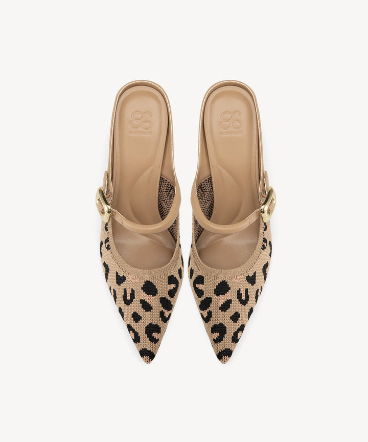 Julie – Sleek Pointed Toe Women’s Heeled Mules