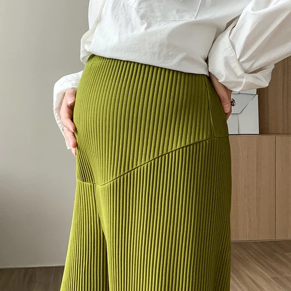 Emma – Ribbed Knit Maternity Pants for Women