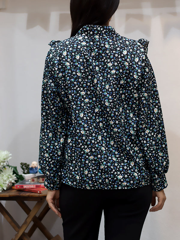 Isadora – Women’s Printed Ruffle Top
