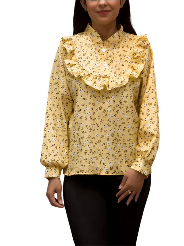 Isadora – Women’s Printed Ruffle Top