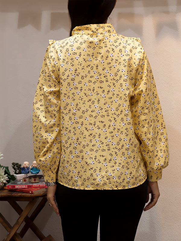 Isadora – Women’s Printed Ruffle Top