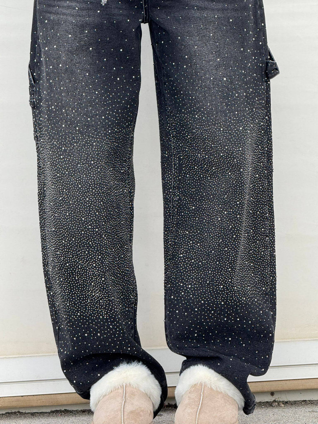 Laura – Women's Balloon-Leg Carpenter Shine Denim Jeans
