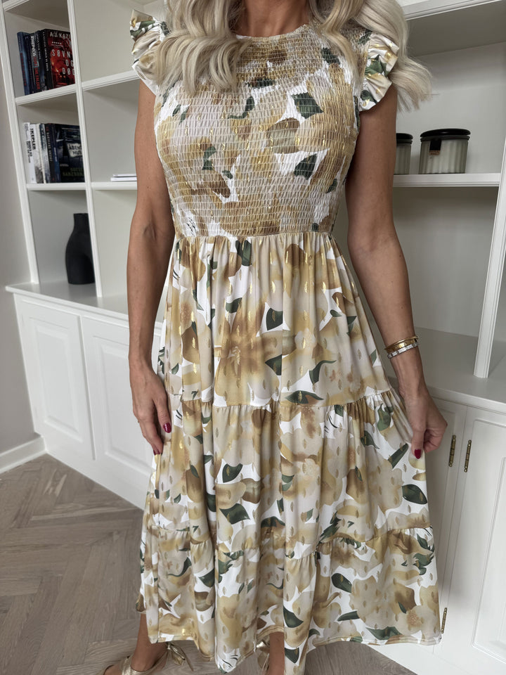 Amélie – Smocked Sleeveless Floral Women’s Dress