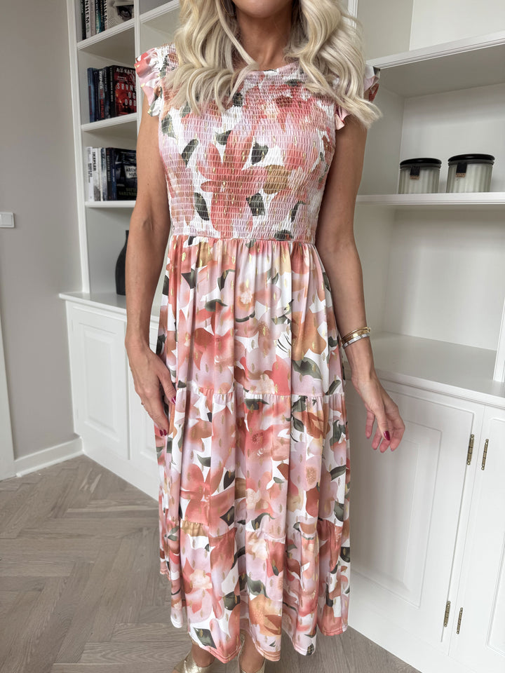 Amélie – Smocked Sleeveless Floral Women’s Dress