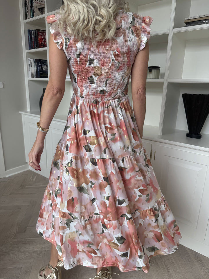 Amélie – Smocked Sleeveless Floral Women’s Dress