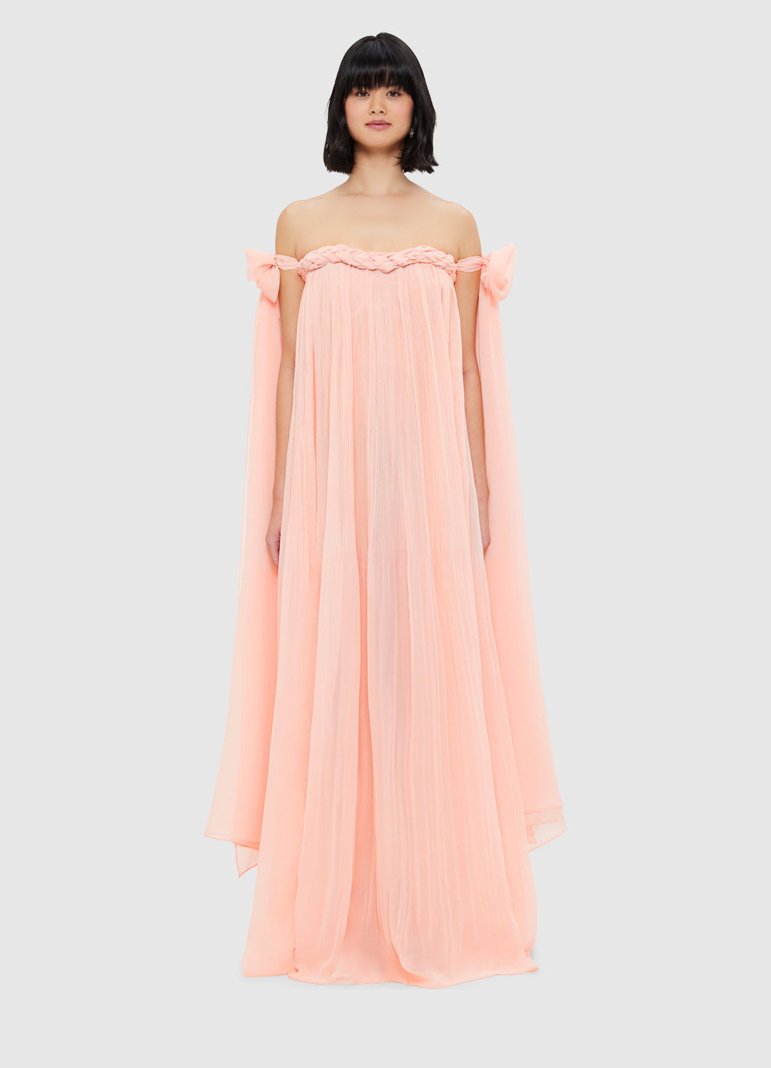 Georgia – Women's Draped Floor-Length Dress