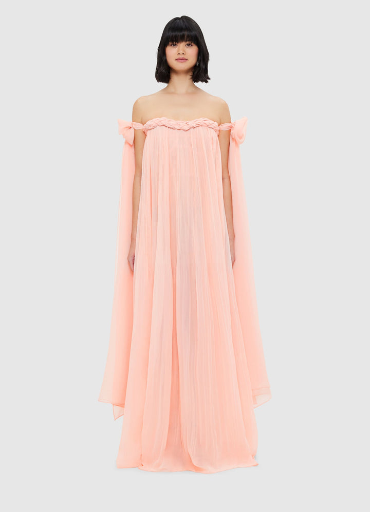 Georgia – Women's Draped Floor-Length Dress