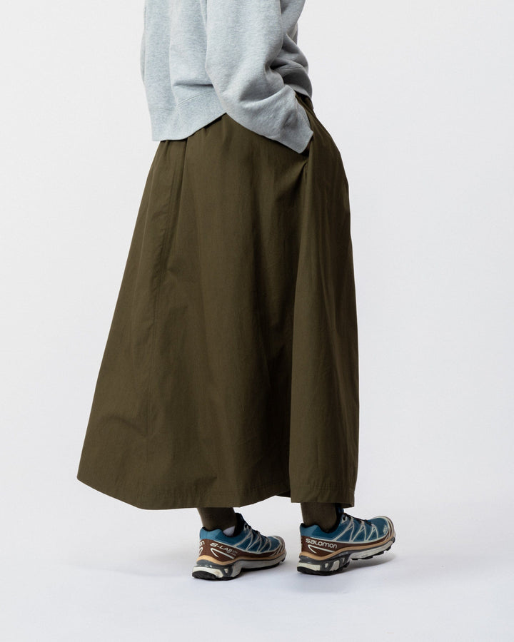 Ayla – Women’s Army Green Poplin Skirt