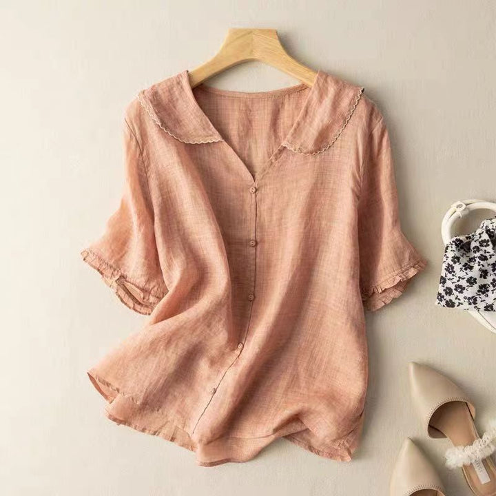 Jirah – Breezy Linen Women’s Summer Blouse