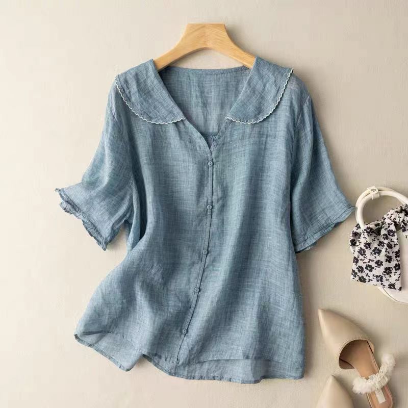 Jirah – Breezy Linen Women’s Summer Blouse