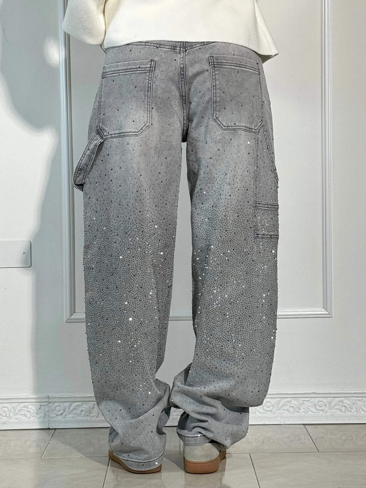 Laura – Women's Balloon-Leg Carpenter Shine Denim Jeans