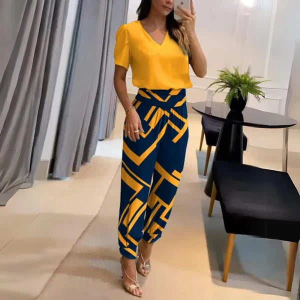 Arianna – Elegant Luxury Top & Pants Set for Women