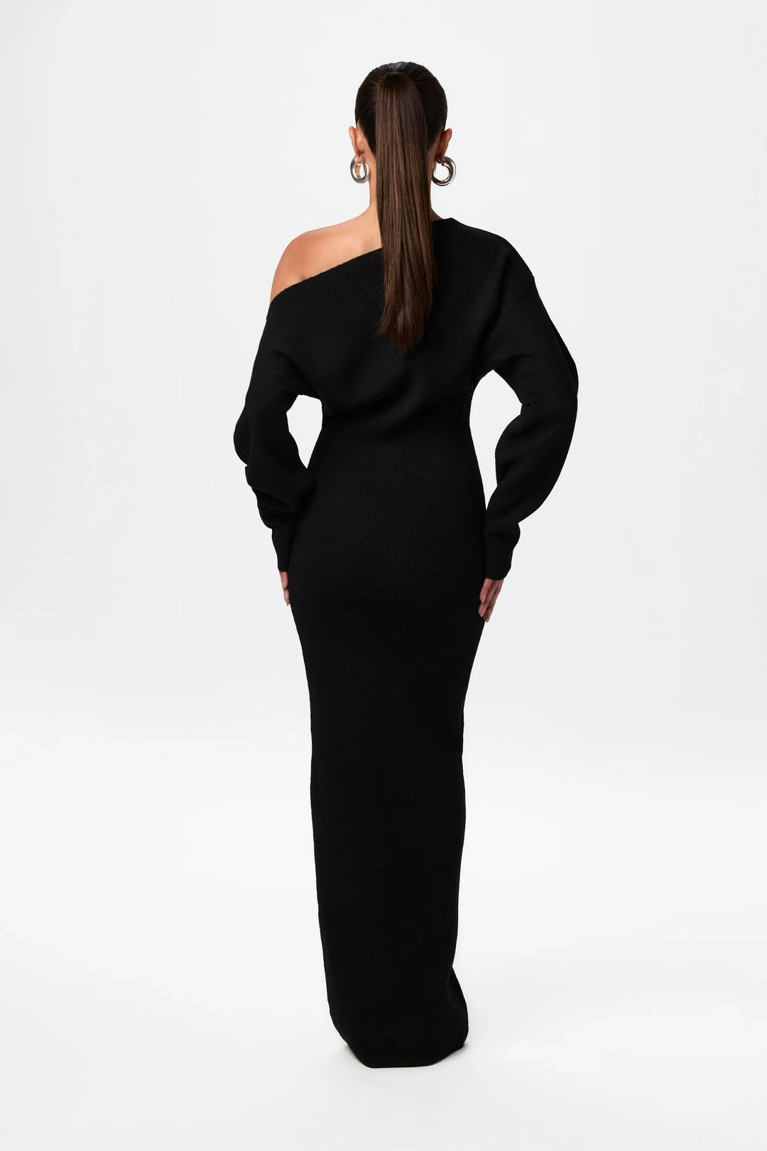 Anica – Off-Shoulder Women’s Knit Sweater Dress