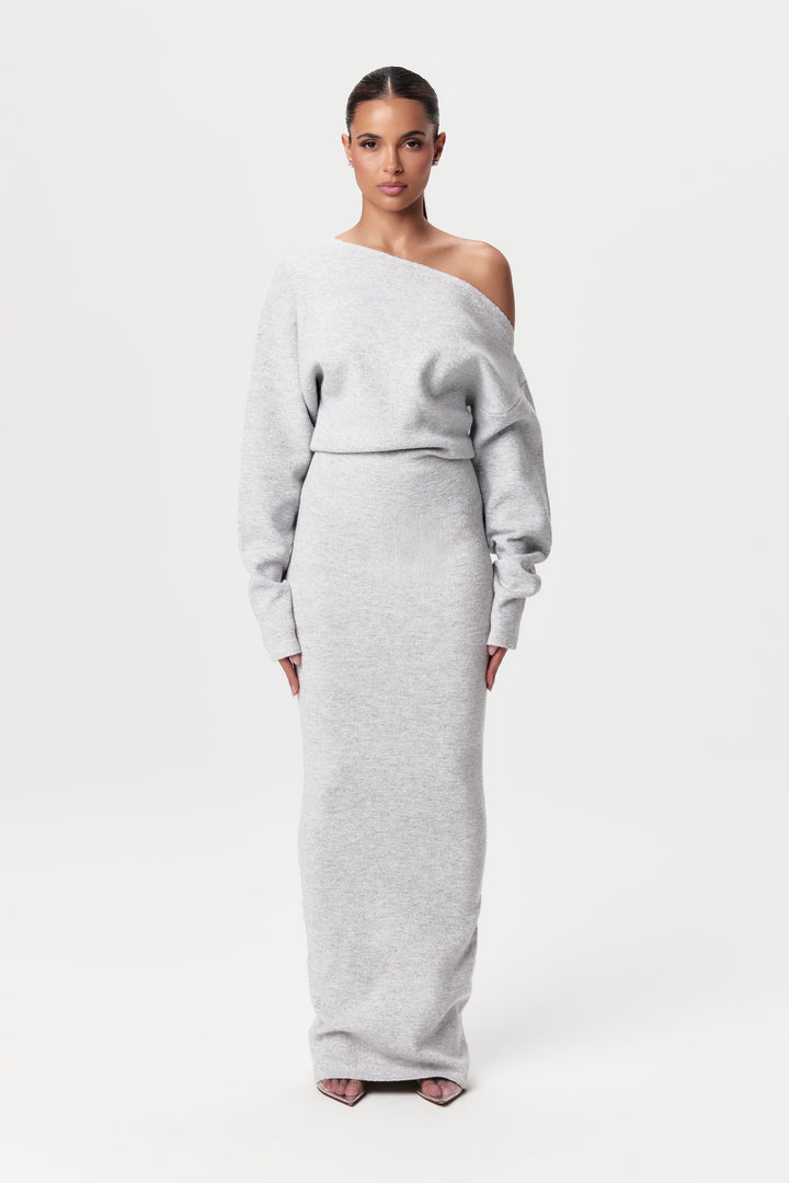 Anica – Off-Shoulder Women’s Knit Sweater Dress