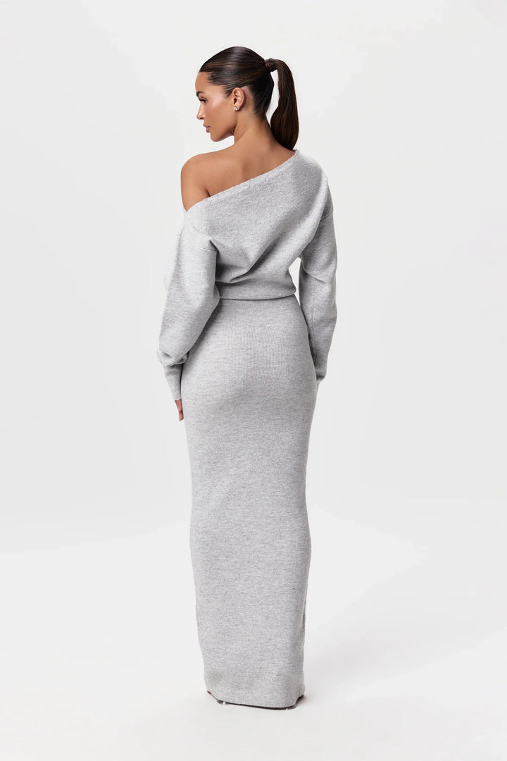 Anica – Off-Shoulder Women’s Knit Sweater Dress