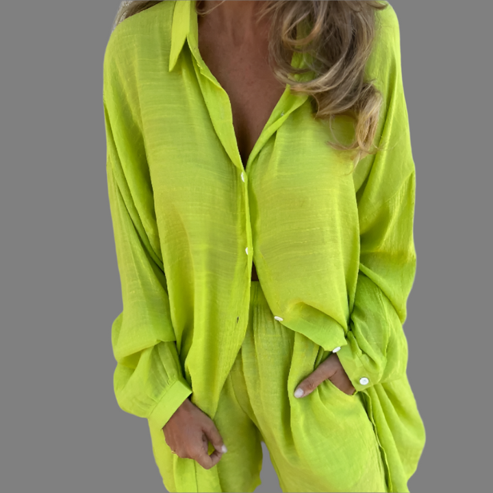 Amélie – Comfortable Long-Sleeve Blouse Set for Women